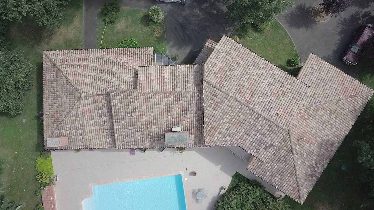 Vue Drone Nettoyage Couverture OC'Habitat